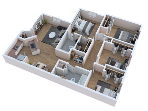 3 bedroom floor plan  the residences atmask